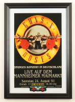 1991 "Guns N' Roses" Germany Concert Custom Framed Poster with Guns N' Roses Patch at PristineAuction.com