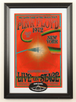 1972 "Pink Floyd: The Dark Side of the Moon" New York Concert Custom Framed Poster with Pink Floyd Patch at PristineAuction.com