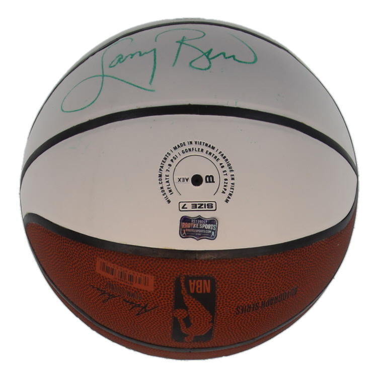Larry Bird Signed NBA Basketball (Radtke) at PristineAuction.com Larry Bird Signed NBA Basketball (Radtke) at PristineAuction.com