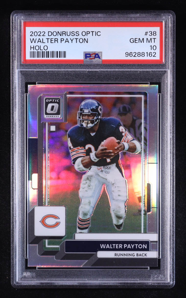 Walter Payton 2022 Donruss Optic Holo #38 (PSA 10) at PristineAuction.com Walter Payton 2022 Donruss Optic Holo #38 (PSA 10) at PristineAuction.com