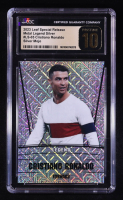 Cristiano Ronaldo 2023 Leaf Metal Special Release Legend Silver Mojo #LS05 #23/25 (CGC 10 | Pristine Black Label) at PristineAuction.com