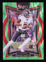 Michael Penix Jr. 2024 Select Prizm Neon Green Shock #80 #420/599 RC at PristineAuction.com