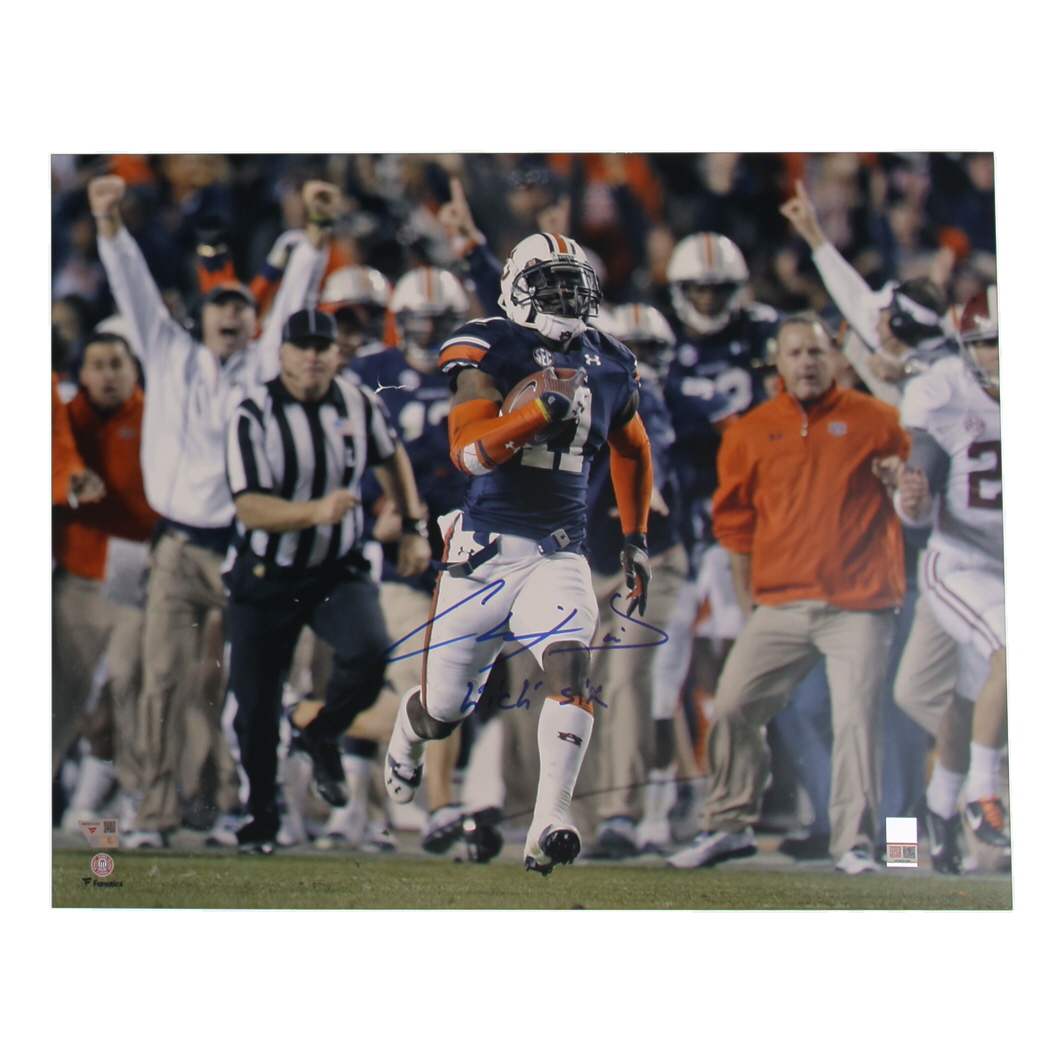 Chris Davis Signed Auburn Tigers 16x20 Photo Inscribed "Kick Six" (Fanatics) at PristineAuction.com Chris Davis Signed Auburn Tigers 16x20 Photo Inscribed "Kick Six" (Fanatics) at PristineAuction.com
