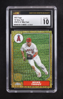 Mike Trout 2022 Topps Chrome 87' Silver Pack 35th Anniversary #T87C2-47 (CSG 10) at PristineAuction.com