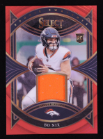 Bo Nix 2024 Select Rookie Swatches Prizm Red #19 RC at PristineAuction.com