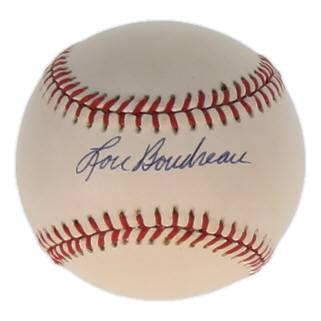 Lou Boudreau Signed OAL Baseball (JSA) at PristineAuction.com Lou Boudreau Signed OAL Baseball (JSA) at PristineAuction.com