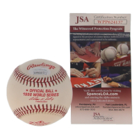 Chuck Knoblauch Signed OML 1998 World Series Logo Baseball Inscribed "WSC '98" (JSA) at PristineAuction.com