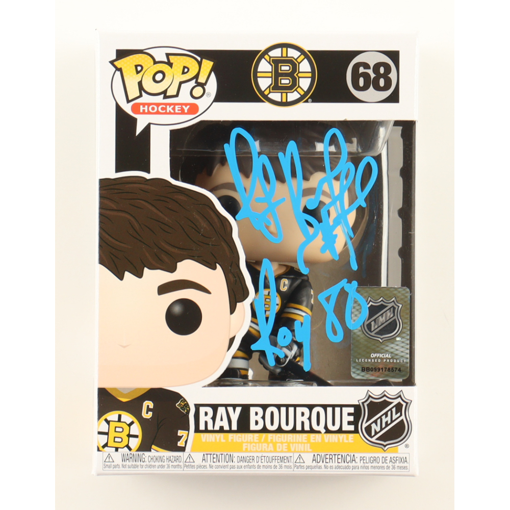 Ray Bourque Signed "Boston Bruins" #68 Ray Bourque Funko Pop! Vinyl Figure Inscribed "ROY 88" (JSA) at PristineAuction.com