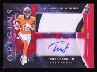 Troy Franklin 2024 Panini Origins Rookie Jumbo Jersey Autographs #11 RC at PristineAuction.com