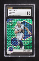 Josh Allen 2021 Panini Mosaic Green Prizm #26 (CSG 10) at PristineAuction.com