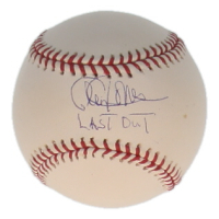 Cleon Jones Signed OML Baseball Inscriebd "Last Out" (Schwartz) at PristineAuction.com
