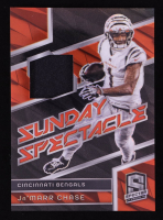 Ja'Marr Chase 2024 Panini Spectra Sunday Spectacle Materials #16 #32/99 at PristineAuction.com