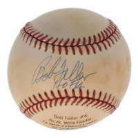 Bob Feller Signed OAL Baseball Inscribed "HOF 62" (JSA) at PristineAuction.com