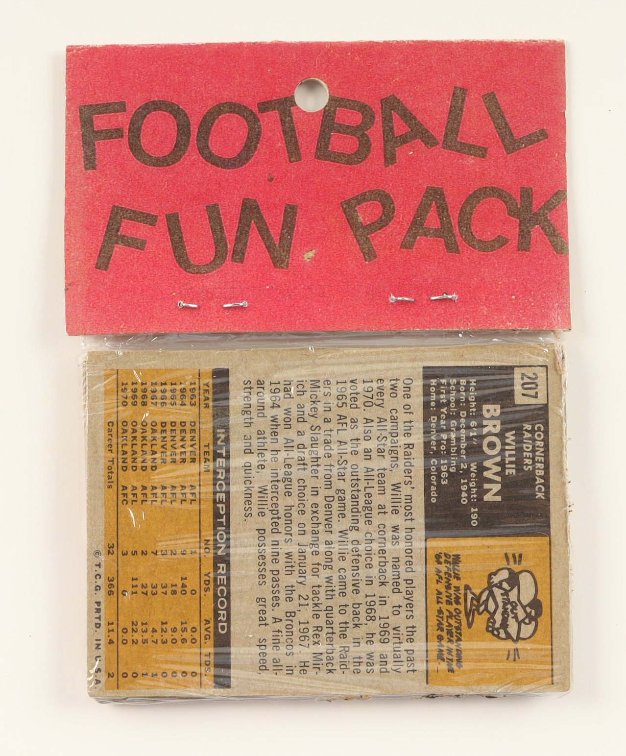 1971 Topps Football Card Fun Pack with (10) Cards at PristineAuction.com 1971 Topps Football Card Fun Pack with (10) Cards at PristineAuction.com