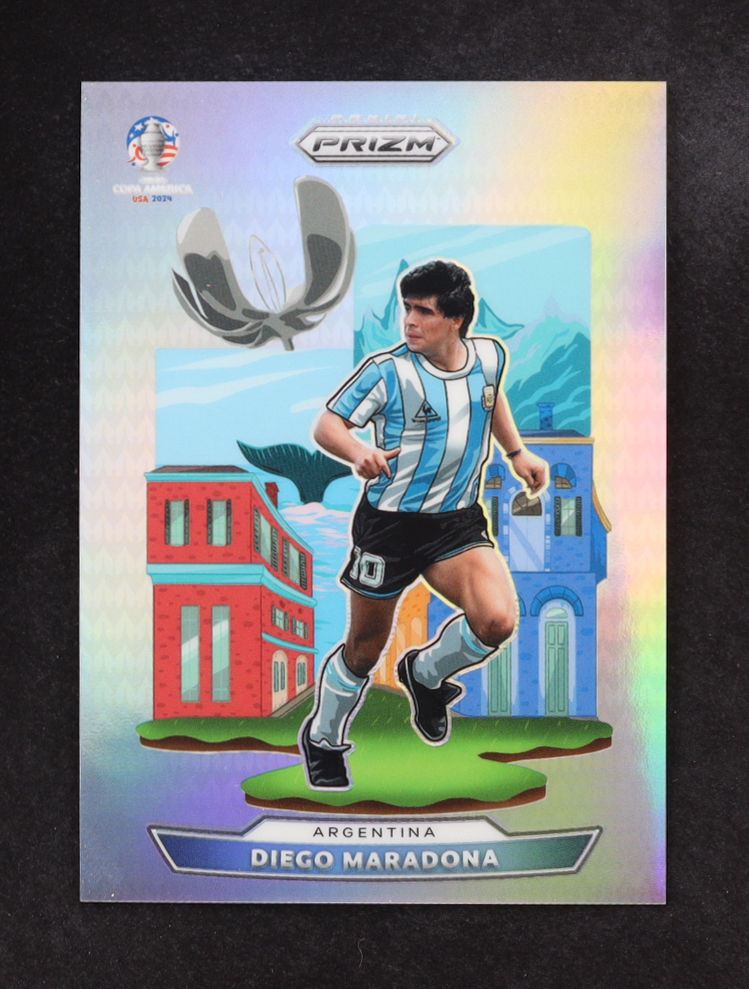Diego Maradona 2024 Panini Prizm Copa America National Landmarks #8 at PristineAuction.com Diego Maradona 2024 Panini Prizm Copa America National Landmarks #8 at PristineAuction.com