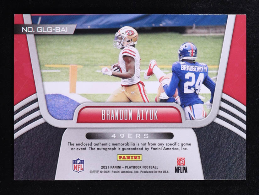 Brandon Aiyuk 2021 Playoff Goal Line Graphs #GLGBAI #138/199 at PristineAuction.com Brandon Aiyuk 2021 Playoff Goal Line Graphs #GLGBAI #138/199 at PristineAuction.com