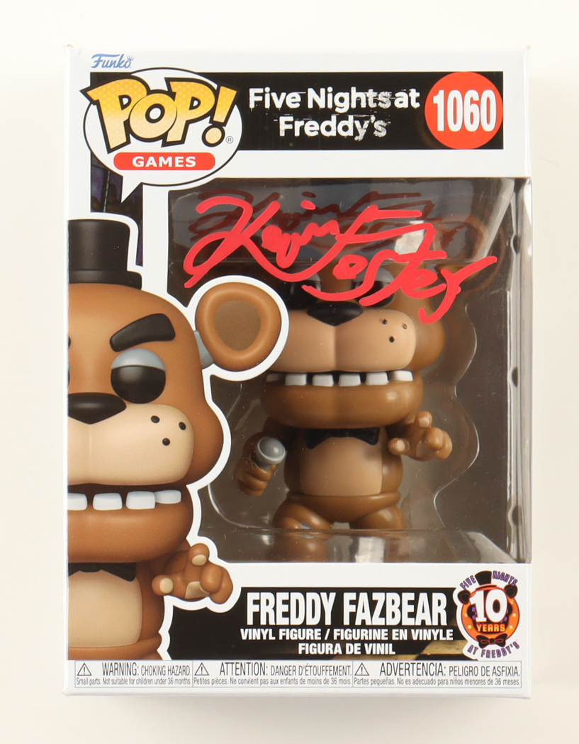 Kevin Foster Signed "Five Nights at Freddy's" #1060 Freddy Fazbear Funko Pop! Vinyl Figure (JSA) at PristineAuction.com Kevin Foster Signed "Five Nights at Freddy's" #1060 Freddy Fazbear Funko Pop! Vinyl Figure (JSA) at PristineAuction.com