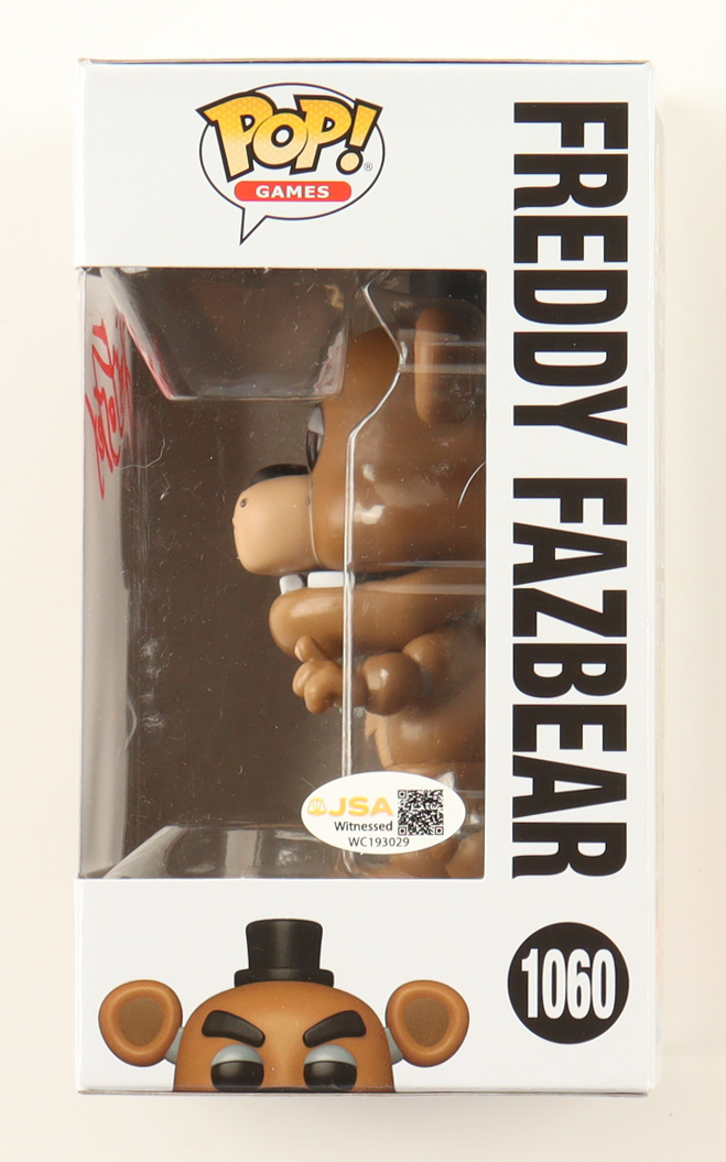 Kevin Foster Signed "Five Nights at Freddy's" #1060 Freddy Fazbear Funko Pop! Vinyl Figure (JSA) at PristineAuction.com Kevin Foster Signed "Five Nights at Freddy's" #1060 Freddy Fazbear Funko Pop! Vinyl Figure (JSA) at PristineAuction.com