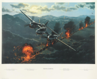 Milton Adams & Bill Harris Signed Stan Stokes "Moonlighting" Lithograph (AIV) at PristineAuction.com