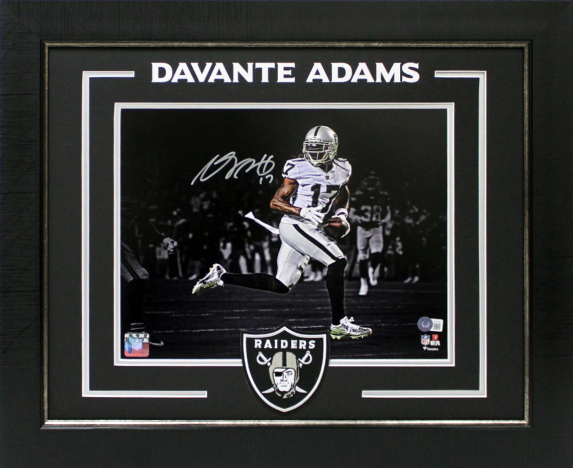 Davante Adams Signed Raiders Custom Framed Photo Display (Beckett) at PristineAuction.com Davante Adams Signed Raiders Custom Framed Photo Display (Beckett) at PristineAuction.com