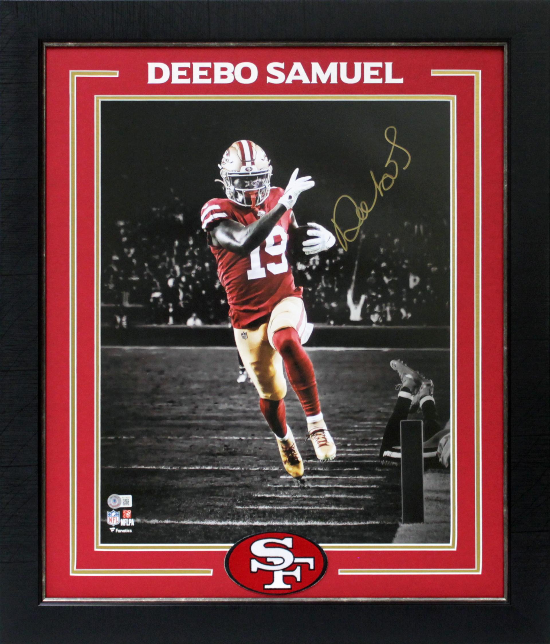 Deebo Samuel Signed 49ers Custom Framed Photo Display (Beckett) at PristineAuction.com Deebo Samuel Signed 49ers Custom Framed Photo Display (Beckett) at PristineAuction.com
