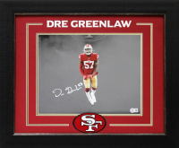Dre Greenlaw Signed 49ers Custom Framed Photo Display (Beckett) at PristineAuction.com