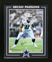 Micah Parsons Signed Cowboys Custom Framed Photo Display (Fanatics) at PristineAuction.com