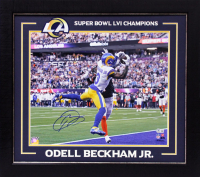 Odell Beckham Jr. Signed Rams Custom Framed Photo Display (Beckett) at PristineAuction.com