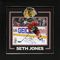 Seth Jones Signed Blackhawks Custom Framed Photo Display (Fanatics) at PristineAuction.com