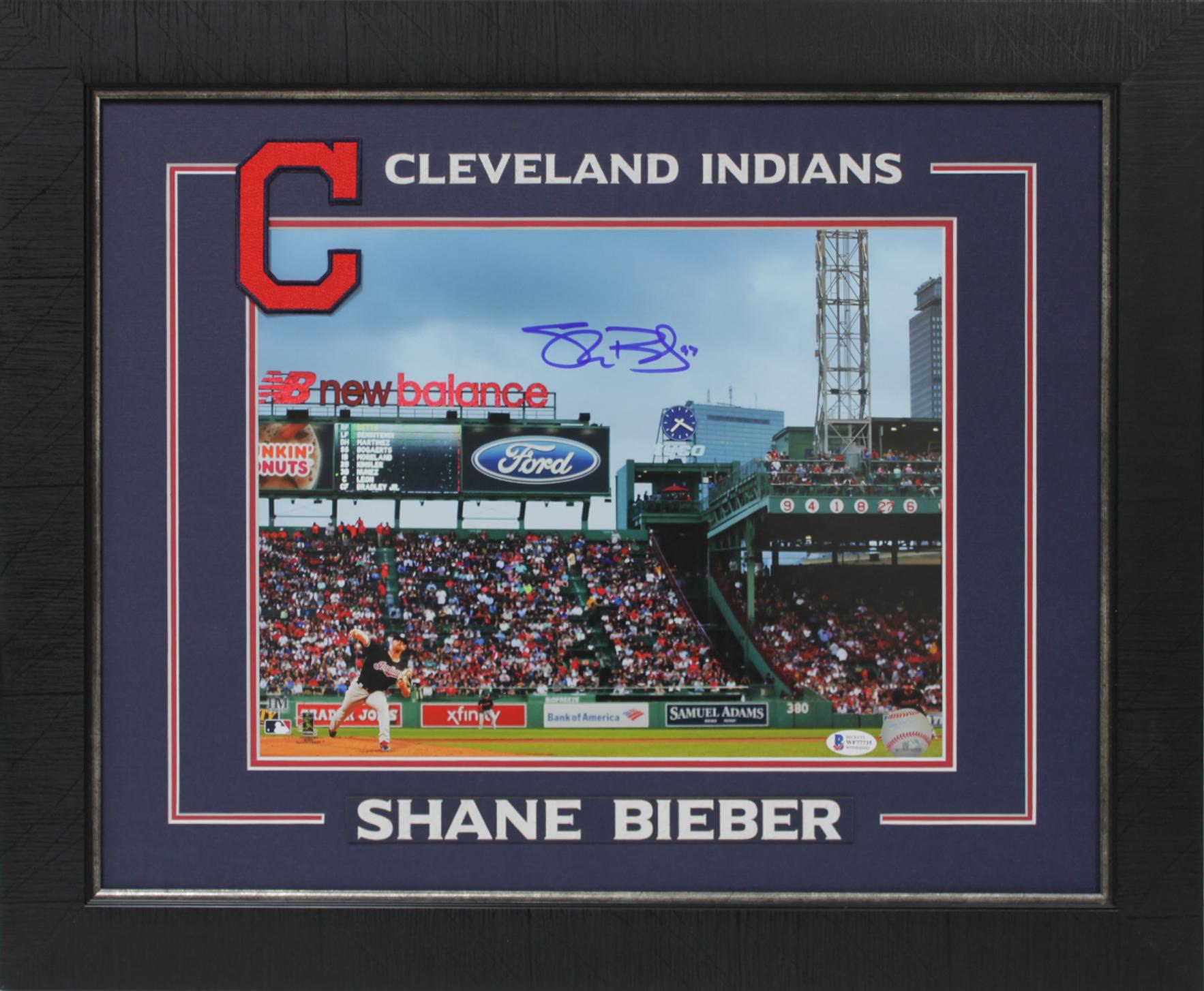 Shane Bieber Signed Guardians Custom Framed Photo Display (Beckett) at PristineAuction.com Shane Bieber Signed Guardians Custom Framed Photo Display (Beckett) at PristineAuction.com