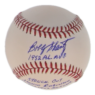 Bobby Shantz Signed OML Baseball with Extended Inscription (JSA) at PristineAuction.com Bobby Shantz Signed OML Baseball with Extended Inscription (JSA) at PristineAuction.com