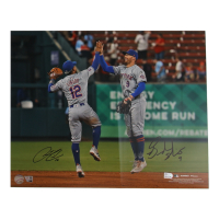 Francisco Lindor & Brandon Nimmo Signed Mets 16x20 Photo (MLB & Fanatics) at PristineAuction.com