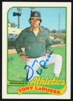 Tony LaRussa Signed 1989 Topps #224 MG (JSA) at PristineAuction.com