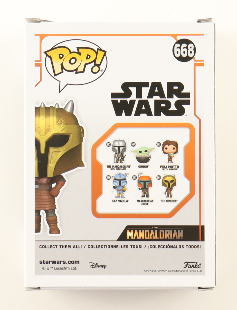 Emily Swallow Signed "Star Wars" #717 The Armorer Funko Pop! Bobblehead Vinyl Figure (JSA) at PristineAuction.com Emily Swallow Signed "Star Wars" #717 The Armorer Funko Pop! Bobblehead Vinyl Figure (JSA) at PristineAuction.com