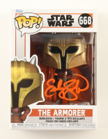 Emily Swallow Signed "Star Wars" #717 The Armorer Funko Pop! Bobblehead Vinyl Figure (JSA) at PristineAuction.com
