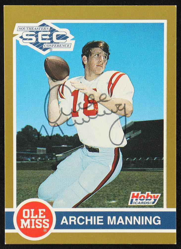 Archie Manning Signed 1991 Hoby SEC Stars #275 (JSA) at PristineAuction.com Archie Manning Signed 1991 Hoby SEC Stars #275 (JSA) at PristineAuction.com