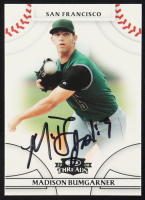 Madison Bumgarner Signed 2008 Donruss Threads #91 RC (JSA) at PristineAuction.com