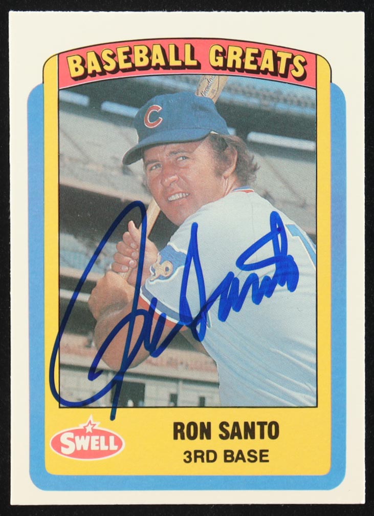 Ron Santo Signed 1990 Swell Baseball Greats #64 (JSA) at PristineAuction.com Ron Santo Signed 1990 Swell Baseball Greats #64 (JSA) at PristineAuction.com