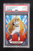 Justin Herbert 2020 Panini Phoenix Fire Burst #103 RC (PSA 10) at PristineAuction.com