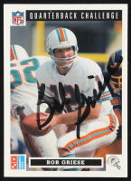 Bob Griese Signed 1991 Domino's Quarterbacks #37 (JSA) at PristineAuction.com
