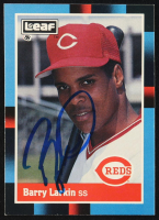 Barry Larkin Signed 1988 Leaf/Donruss #226 (JSA) at PristineAuction.com