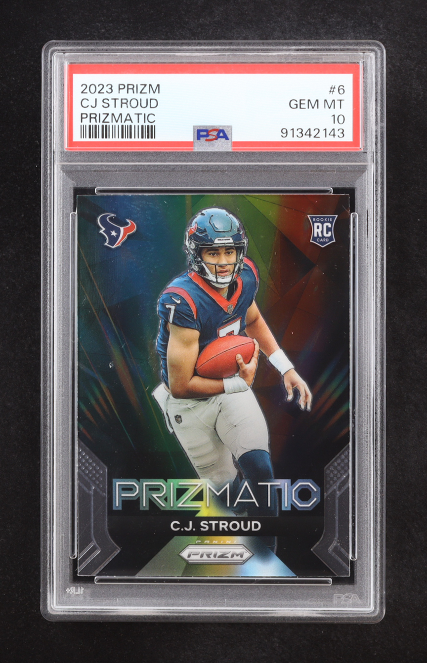 CJ Stroud 2023 Panini Prizm Prizmatic #6 RC (PSA 10) at PristineAuction.com CJ Stroud 2023 Panini Prizm Prizmatic #6 RC (PSA 10) at PristineAuction.com