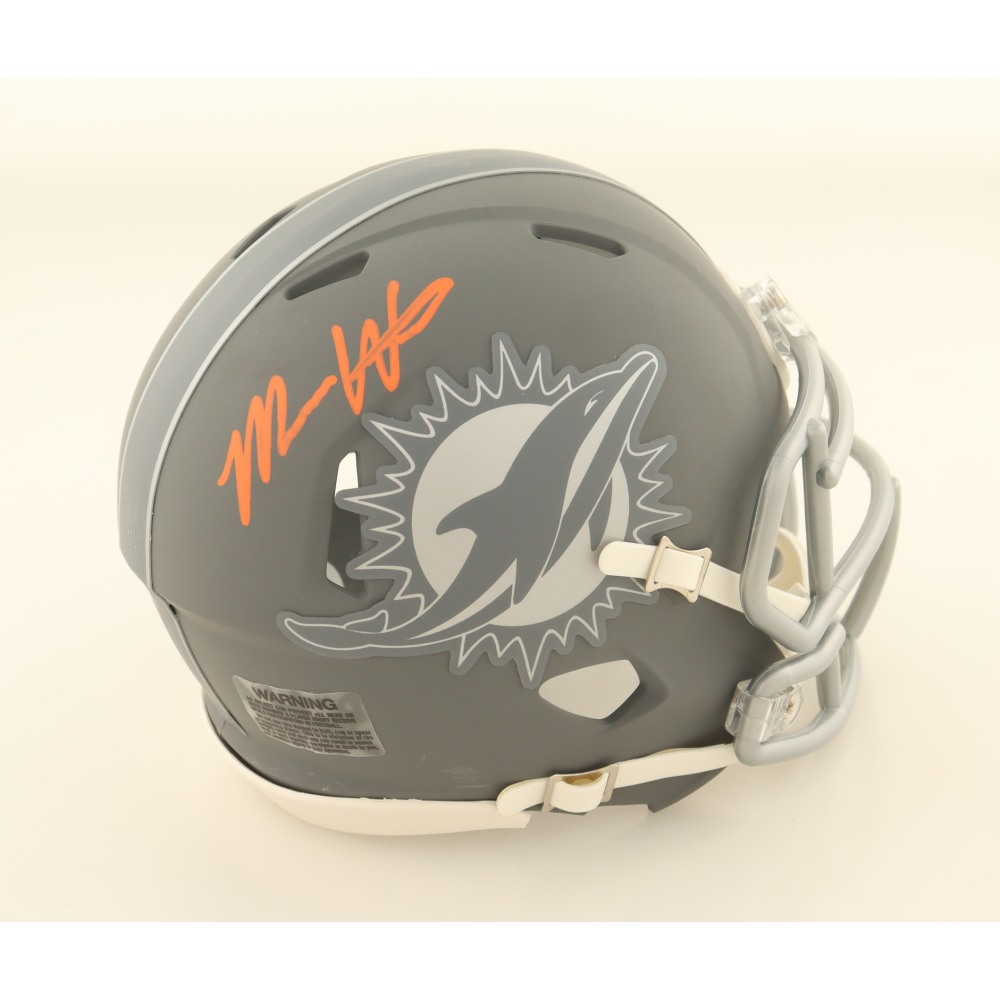 Malik Washington Signed Dolphins Slate Alternate Speed Mini Helmet (JSA) at PristineAuction.com
