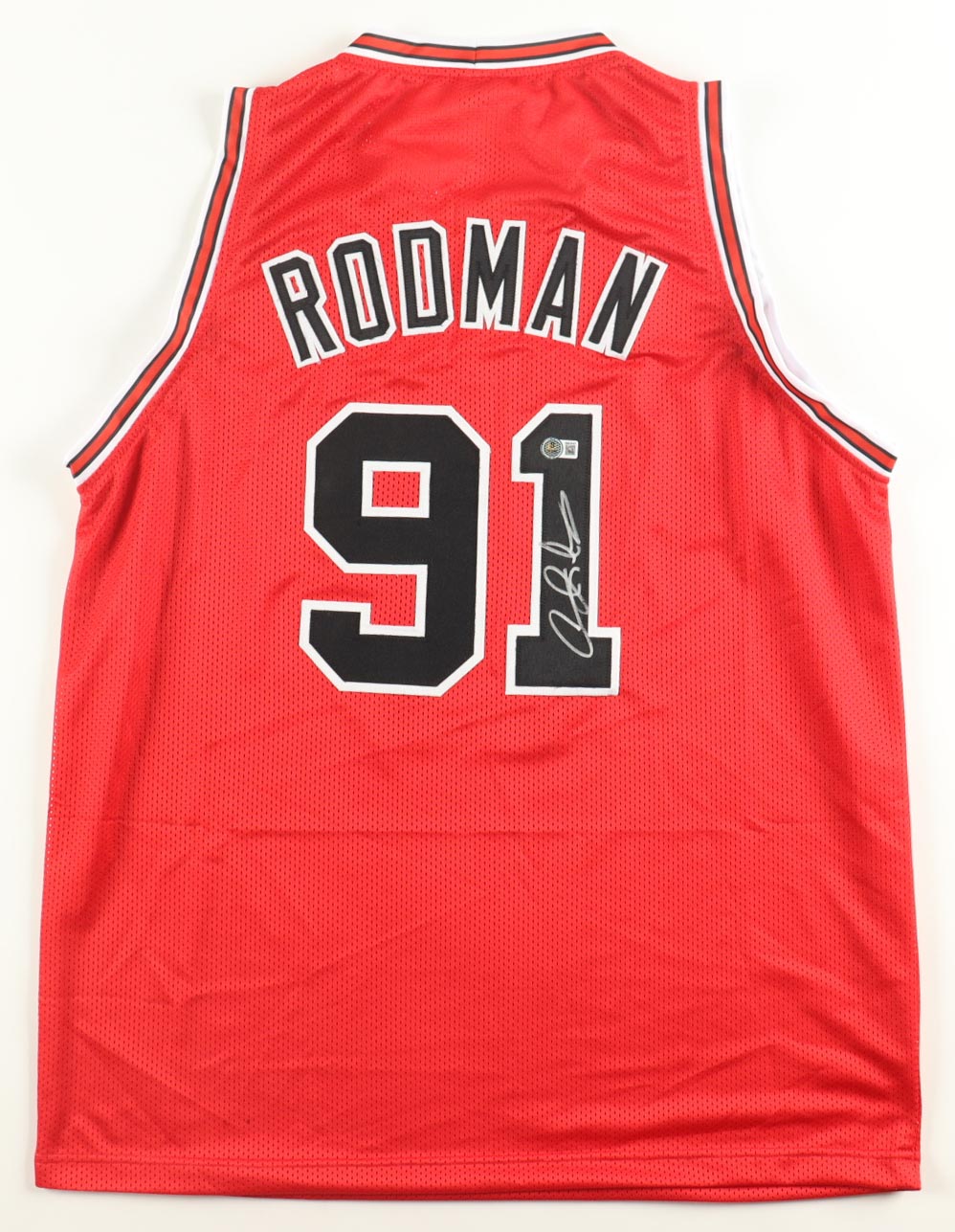 Dennis Rodman Signed Jersey (Beckett) at PristineAuction.com Dennis Rodman Signed Jersey (Beckett) at PristineAuction.com