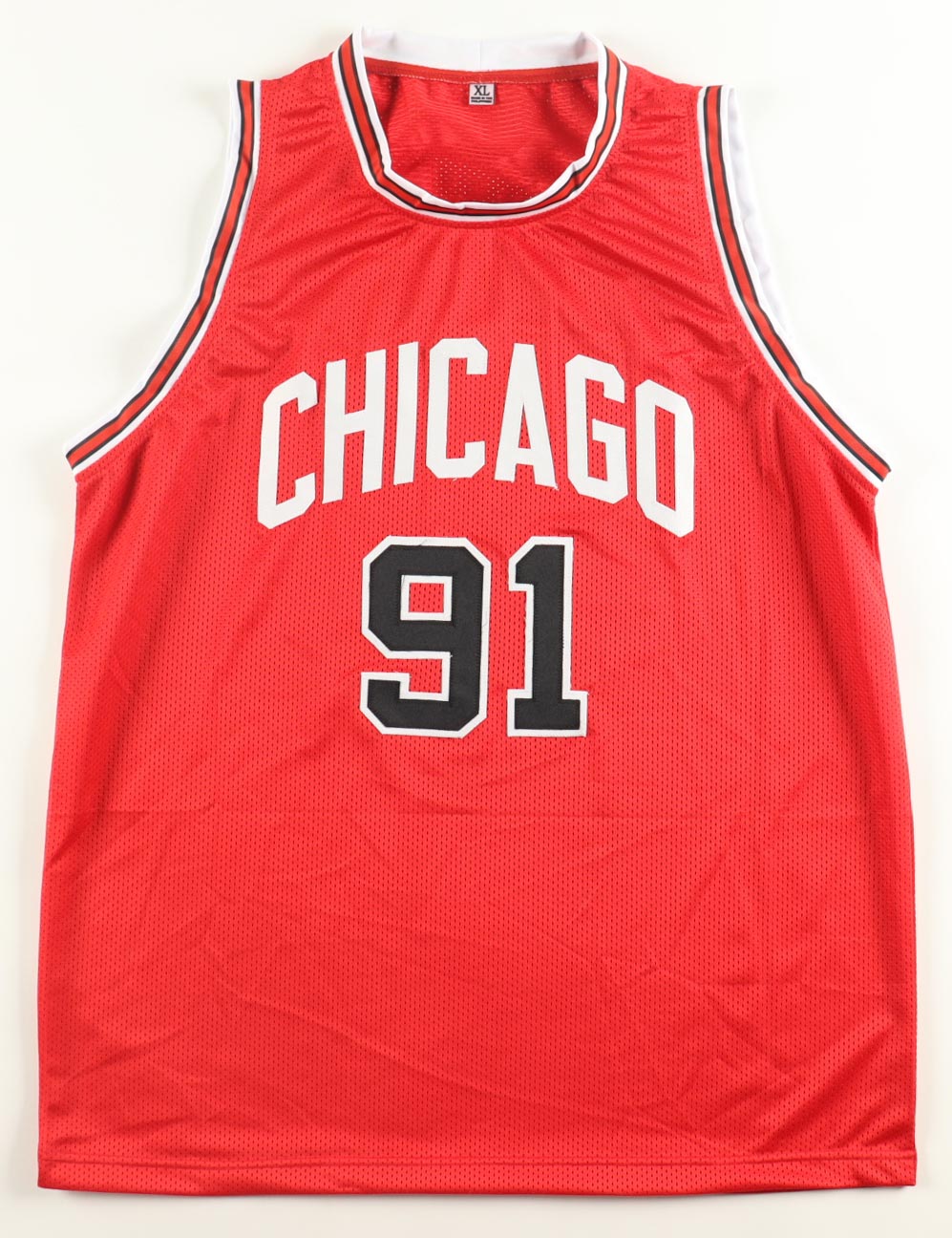 Dennis Rodman Signed Jersey (Beckett) at PristineAuction.com Dennis Rodman Signed Jersey (Beckett) at PristineAuction.com