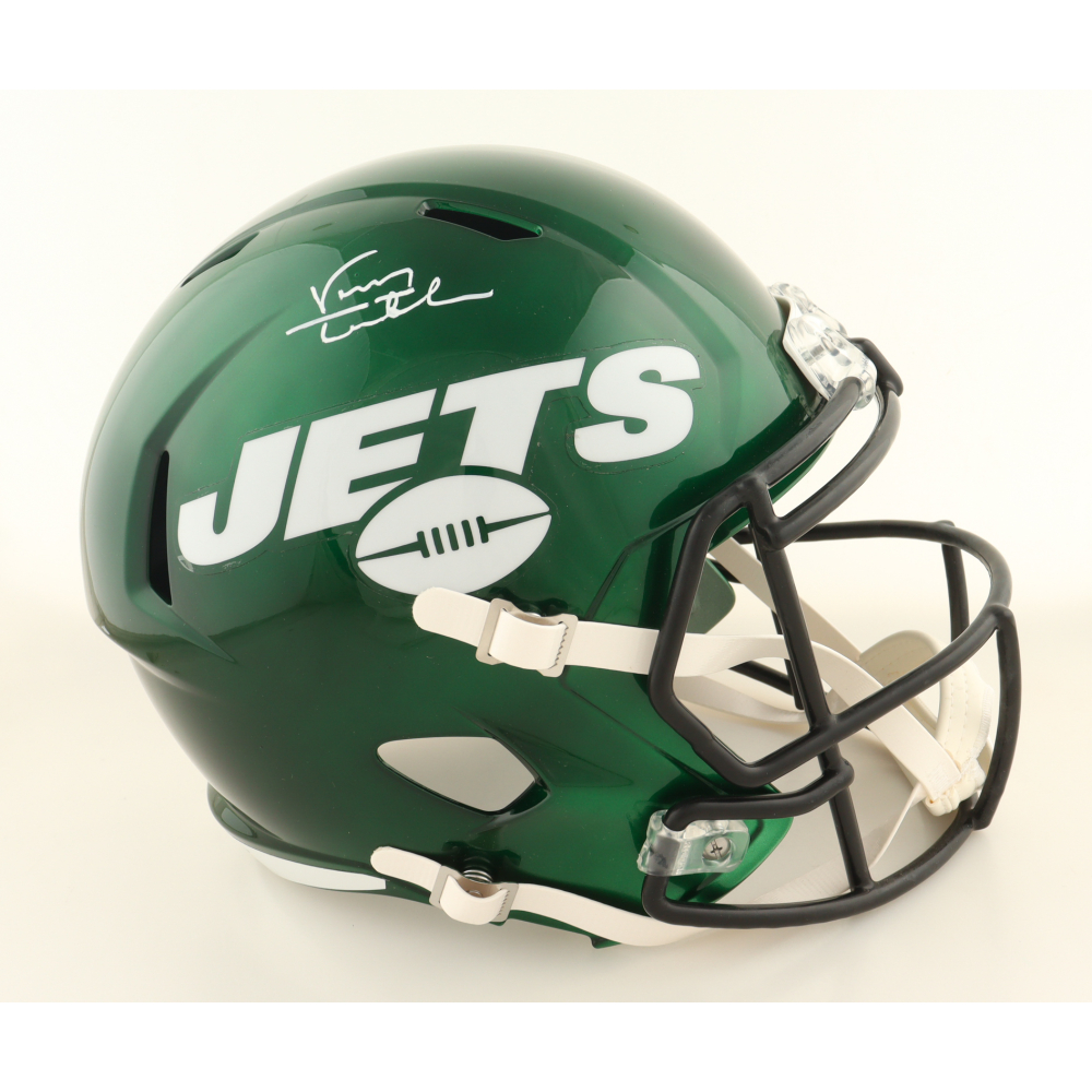 Vinny Testaverde Signed Jets Full-Size Speed Helmet (PSA) at PristineAuction.com