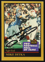 Mike Ditka Signed 1991 ENOR Pro Football HOF #34 (JSA) at PristineAuction.com