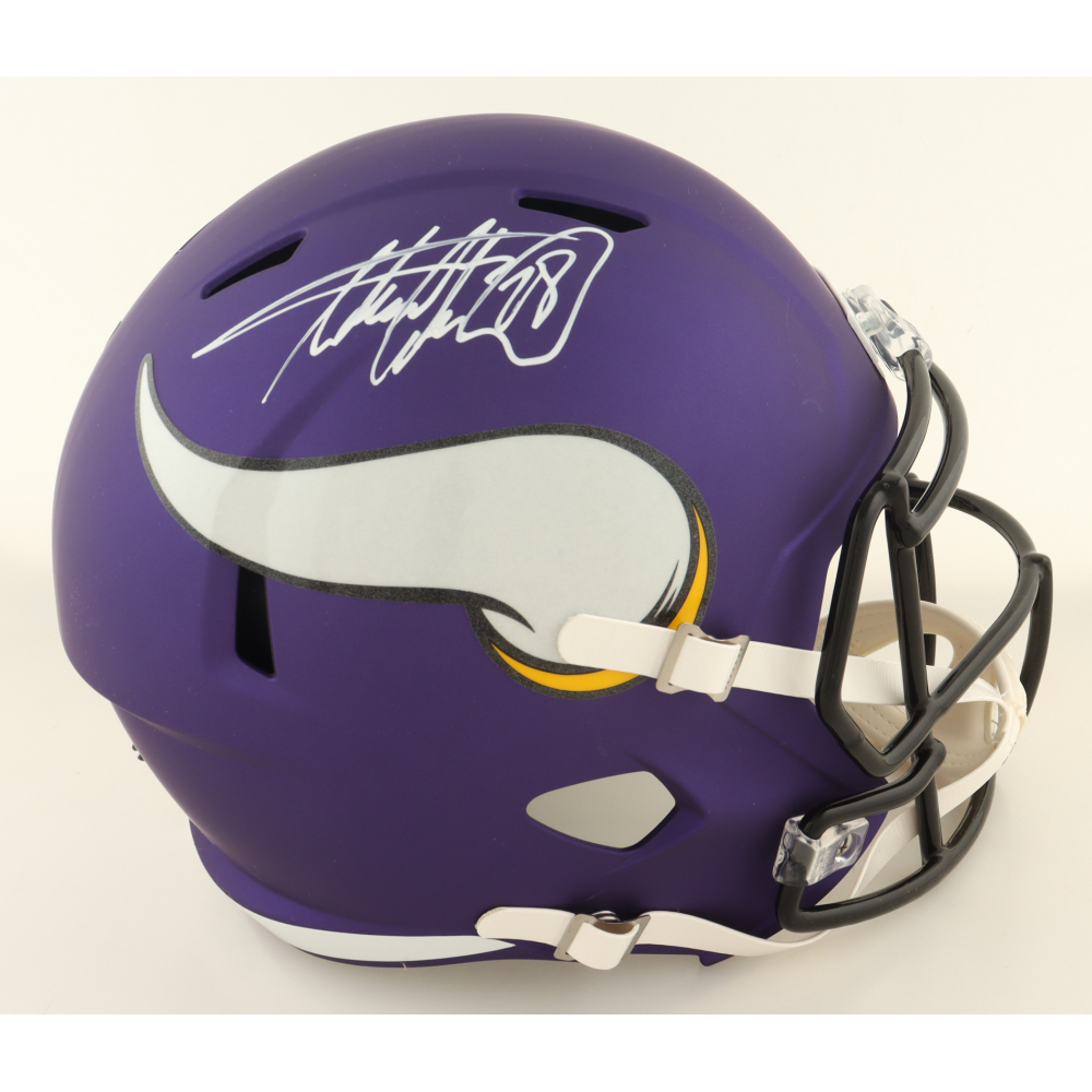 Adrian Peterson Signed Vikings Full-Size Speed Helmet (Beckett) at PristineAuction.com