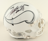 Adrian Peterson Signed Vikings Full-Size Salute To Service Alternate Speed Helmet (Beckett) at PristineAuction.com