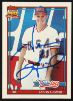 Jason Giambi Signed 1991 Topps Traded #45T RC (JSA) at PristineAuction.com